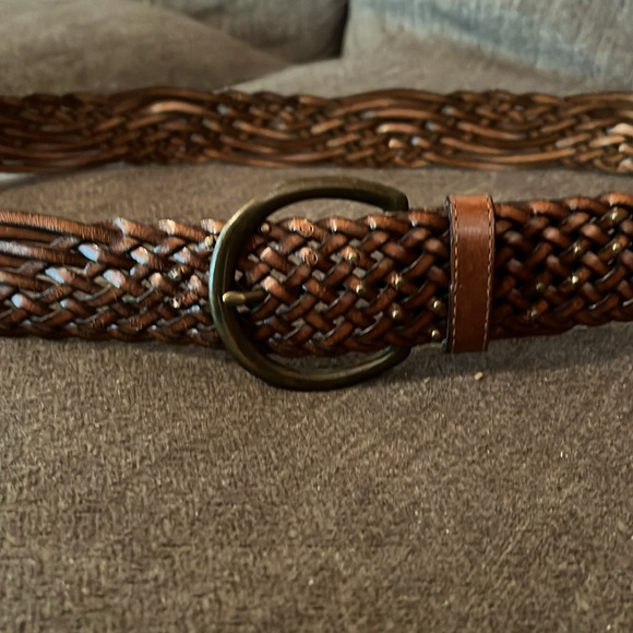 Levi’s Leather Braided & Studed Belt 39” - Picture 7 of 8